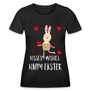 Ostern Ostern Ostern Ostern Ostern - Frauen Funktions-T-Shirt - Schwarz - Vorne - AI Model Female 172 light (172cm)