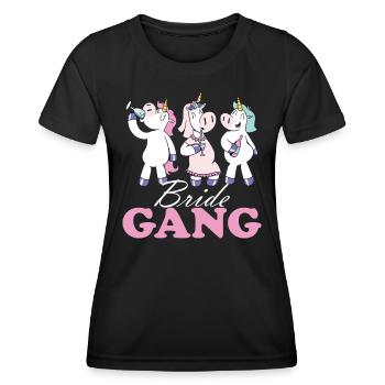 Braut Junggesellinnenabschied JGA - Team Braut - Frauen Funktions-T-Shirt - Schwarz - Vorne - AI Model Female 172 light (172cm)