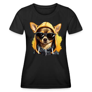 Chihuahua-Regel: Das Stadtbild bestimmen - Frauen Funktions-T-Shirt - Schwarz - Vorne - AI Model Female 172 light (172cm)