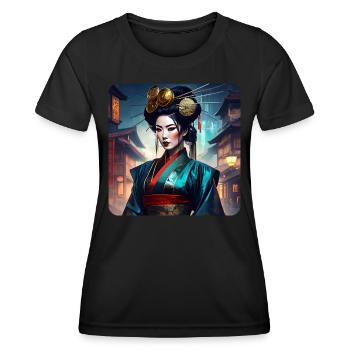 Proud modern geisha - Women's Functional T-Shirt - black - Front - AI Model Female 172 light (172cm)