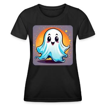 Niedliches kleines Schreckgespenst - Frauen Funktions-T-Shirt - Schwarz - Vorne - AI Model Female 172 light (172cm)