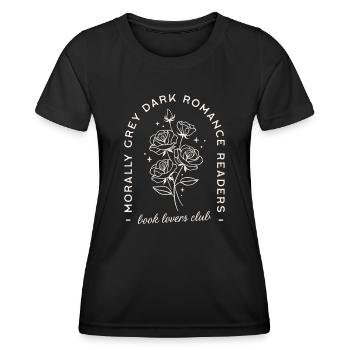 Dark Romance moralisch graue Romantasy Leser - Frauen Funktions-T-Shirt - Schwarz - Vorne - AI Model Female 172 light (172cm)