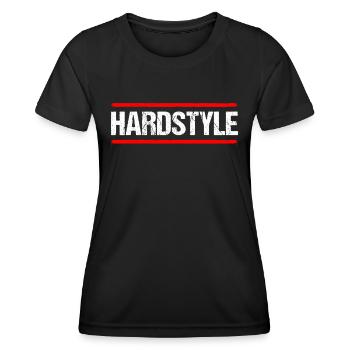 Hardstyle Techno Rave Music Party - T-shirt sport Femme - noir - Devant - AI Model Female 172 light (172cm)