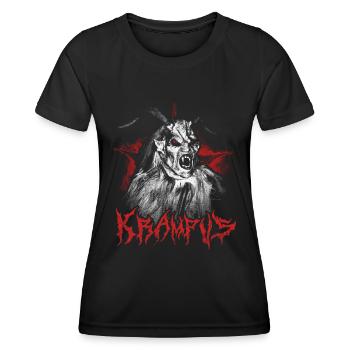 KRAMPUS NIKOLAUS KRAMPUSTAG NIKOLO PERCHTEN - Frauen Funktions-T-Shirt - Schwarz - Vorne - AI Model Female 172 light (172cm)