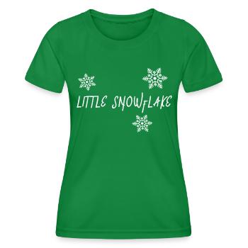 Winterbader Winterschwimmer Schneeflocke eisbaden - Frauen Funktions-T-Shirt - Kelly Green - Vorne - AI Model Female 172 dark (172cm)