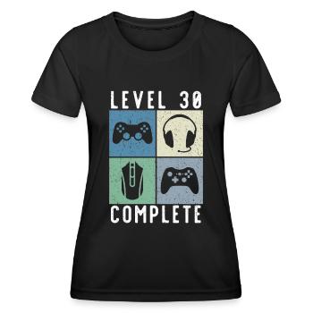 30e anniversaire Vintage 1991 Retro - T-shirt sport Femme - noir - Devant - AI Model Female 172 light (172cm)