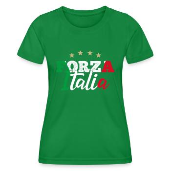 Forza Italia Cadeau Supporter Italiens Football - T-shirt sport Femme - vert - Devant - AI Model Female 172 dark (172cm)