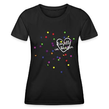 Karneval Ersatz Kostüm Fasching Outfit - Frauen Funktions-T-Shirt - Schwarz - Vorne - AI Model Female 172 light (172cm)