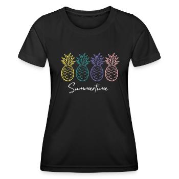 Summertime Summer Shirt Women Men - Women's Functional T-Shirt - black - Front - AI Model Female 172 light (172cm)