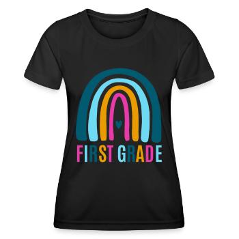 First grade teachers back to school - Women's Functional T-Shirt - black - Front - AI Model Female 172 light (172cm)
