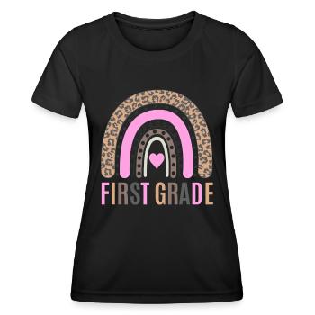 First grade teachers back to school - Women's Functional T-Shirt - black - Front - AI Model Female 172 light (172cm)