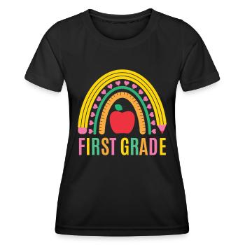 First grade teachers back to school - Women's Functional T-Shirt - black - Front - AI Model Female 172 light (172cm)