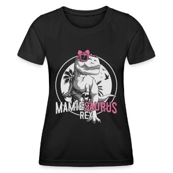 Granny Dinosaur Grandmother's Day Gift - Women's Functional T-Shirt - black - Front - AI Model Female 172 light (172cm)