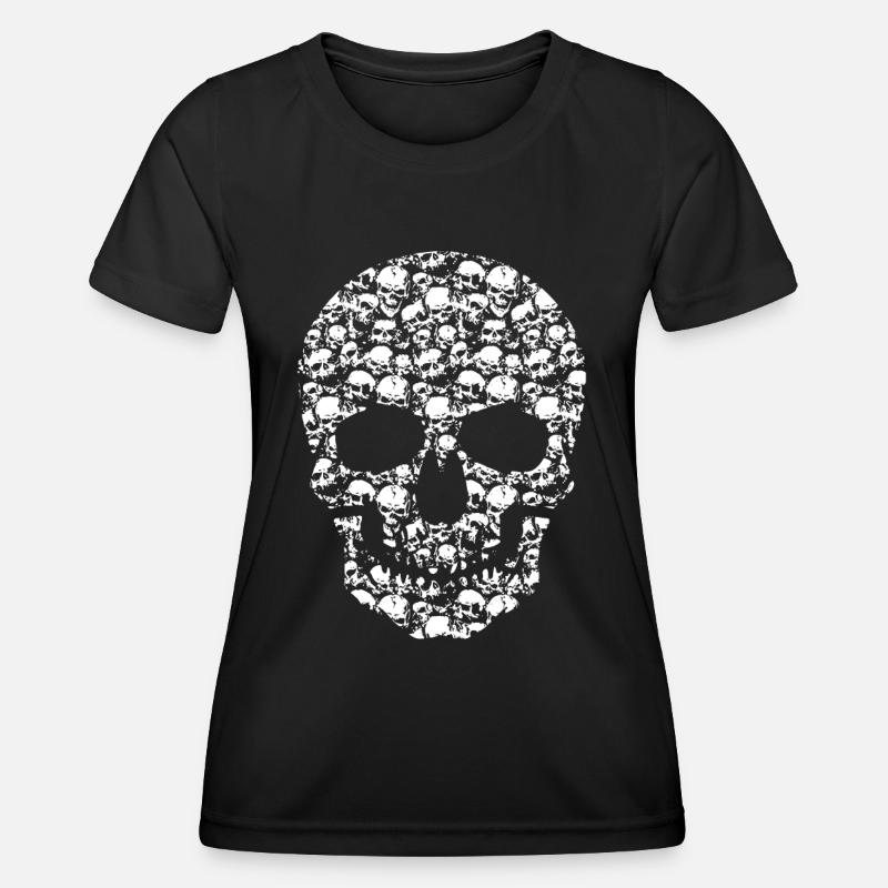 Skulls in Skull - Women's Functional T-Shirt - black