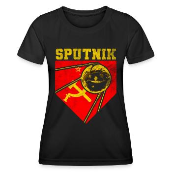 Satellite Spoutnik 1 - T-shirt sport Femme - noir - Devant - AI Model Female 172 light (172cm)