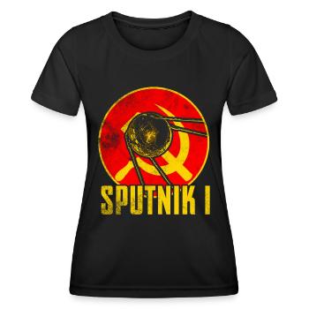 Satellite Spoutnik 1 - T-shirt sport Femme - noir - Devant - AI Model Female 172 light (172cm)