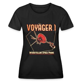 Voyager 1 Space Probe - Women's Functional T-Shirt - black - Front - AI Model Female 172 light (172cm)