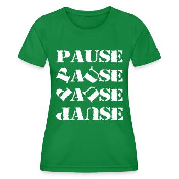 Pause Danse - Women's Functional T-Shirt - kelly green - Front - AI Model Female 172 dark (172cm)