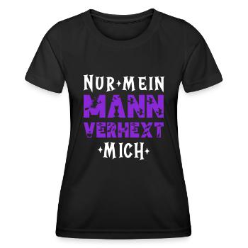 Lustiger Hexe Hexen Halloween Spruch - Frauen Funktions-T-Shirt - Schwarz - Vorne - AI Model Female 172 light (172cm)