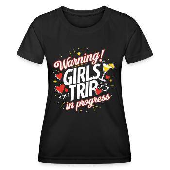 Girls Trip Holiday Holiday Holiday Celebrations - Women's Functional T-Shirt - black - Front - AI Model Female 172 light (172cm)