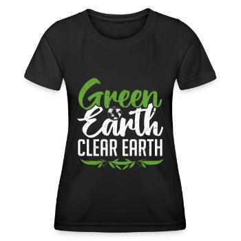 Welttag der Erde - Tag der Erde - Frauen Funktions-T-Shirt - Schwarz - Vorne - AI Model Female 172 light (172cm)