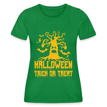 halloween, trick or treat - T-shirt sport Femme - vert - Devant - AI Model Female 172 dark (172cm)