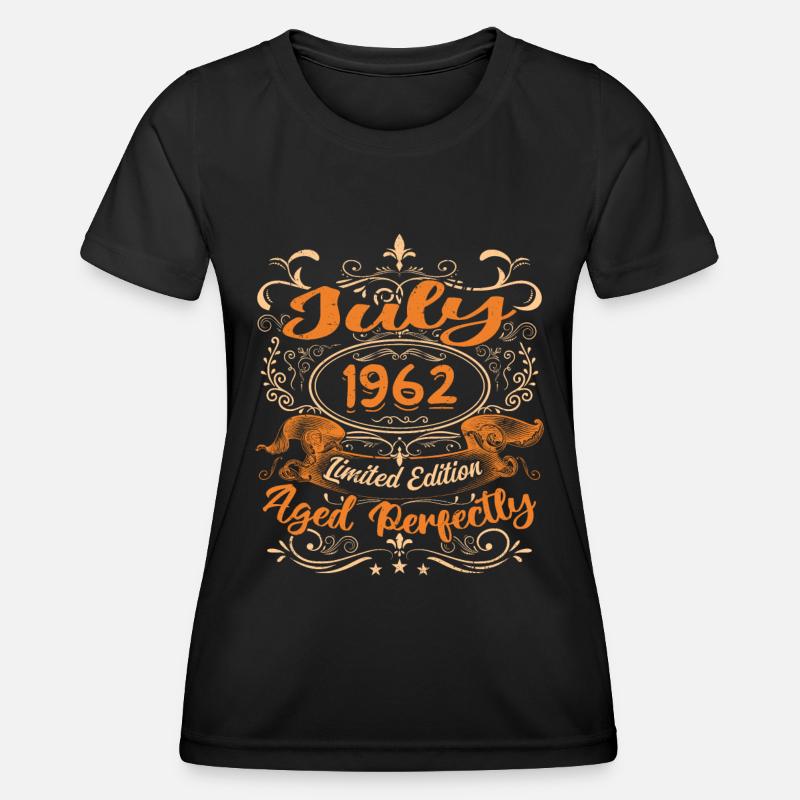 Juli 1962 Jubilæum Vintage Gaveide 1962 - Funktionsshirt til damer - sort