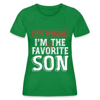 Its Official Im The Favorite Son - T-shirt sport Femme - vert - Devant - AI Model Female 172 dark (172cm)