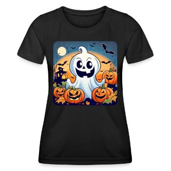 1696273262059 - Frauen Funktions-T-Shirt - Schwarz - Vorne - AI Model Female 172 light (172cm)