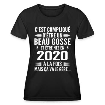 Toujours Beau Gosse 2020 Geburtstagsgeschenk 2020 - Frauen Funktions-T-Shirt - Schwarz - Vorne - AI Model Female 172 light (172cm)