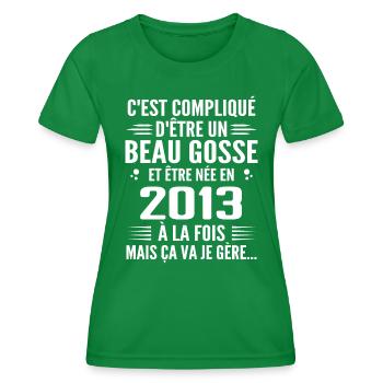 Toujours Beau Gosse 2013 Birthday Gift 2013 - Women's Functional T-Shirt - kelly green - Front - AI Model Female 172 dark (172cm)