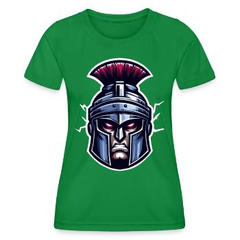 Roman Soldier Head - Women's Functional T-Shirt - kelly green - Front - AI Model Female 172 dark (172cm)
