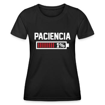 Je N'ai Pas De Patience - T-shirt sport Femme - noir - Devant - AI Model Female 172 light (172cm)
