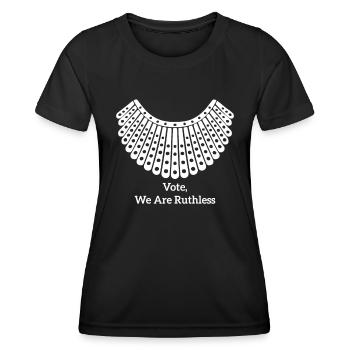 Stimmen Sie ab, wir sind rücksichtslos - Frauen Funktions-T-Shirt - Schwarz - Vorne - AI Model Female 172 light (172cm)