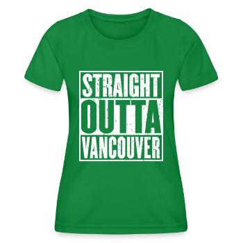 Straight Outta Vancouver Vintage - T-shirt sport Femme - vert - Devant - AI Model Female 172 dark (172cm)
