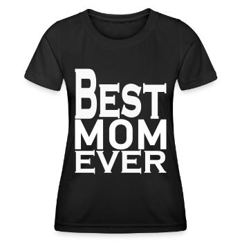 LA MEILLEURE MAMAN DE TOUS LES TEMPS - T-shirt sport Femme - noir - Devant - AI Model Female 172 light (172cm)