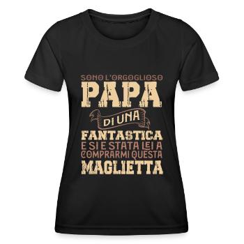 Papa di una figlia fantastica Family - Women's Functional T-Shirt - black - Front - AI Model Female 172 light (172cm)