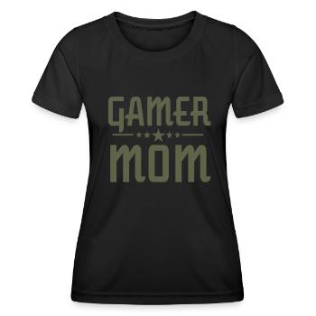 Gamer Mom Lustig - Frauen Funktions-T-Shirt - Schwarz - Vorne - AI Model Female 172 light (172cm)