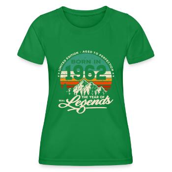 Legenden werden 1962 geboren - Frauen Funktions-T-Shirt - Kelly Green - Vorne - AI Model Female 172 dark (172cm)