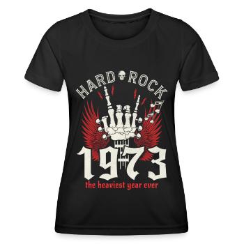 Jahrgang 1973 Musikerfest 50-jähriges Jubiläum - Frauen Funktions-T-Shirt - Schwarz - Vorne - AI Model Female 172 light (172cm)