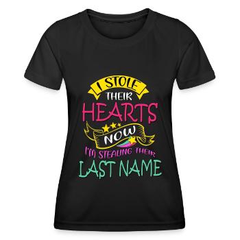 Adoption Day, Adoption Mom Dad Parents - Women's Functional T-Shirt - black - Front - AI Model Female 172 light (172cm)