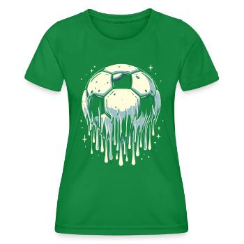 Football fondant - T-shirt sport Femme - vert - Devant - AI Model Female 172 dark (172cm)