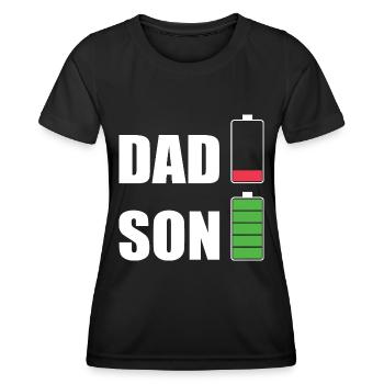 DAD & SON - T-shirt sport Femme - noir - Devant - AI Model Female 172 light (172cm)