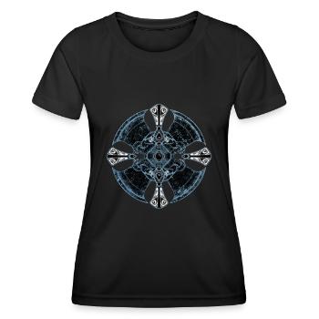 Celtic cross - Women's Functional T-Shirt - black - Front - AI Model Female 172 light (172cm)