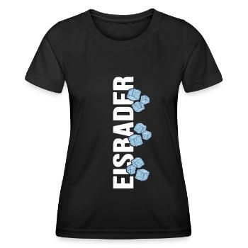 Ice bathing likes it freezing cold during winter swimming - Women's Functional T-Shirt - black - Front - AI Model Female 172 light (172cm)