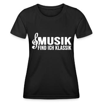 klassische Musik Sinfonie Klassik Klangwelt - Frauen Funktions-T-Shirt - Schwarz - Vorne - AI Model Female 172 light (172cm)