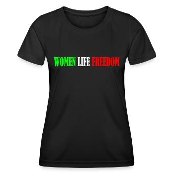 Women life freedom iran - Frauen Funktions-T-Shirt - Schwarz - Vorne - AI Model Female 172 light (172cm)