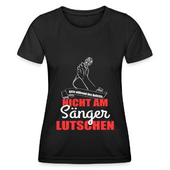 Sänger Singen Gesang - Frauen Funktions-T-Shirt - Schwarz - Vorne - AI Model Female 172 light (172cm)