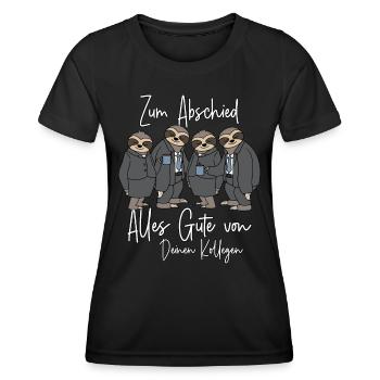 Alles Gute Neuer Job Abschied Kollege Jobwechsel - Frauen Funktions-T-Shirt - Schwarz - Vorne - AI Model Female 172 light (172cm)