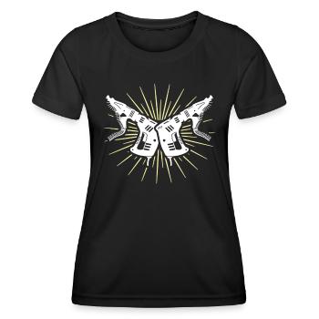 Tournevis magazine installateur de cloisons sèches - T-shirt sport Femme - noir - Devant - AI Model Female 172 light (172cm)